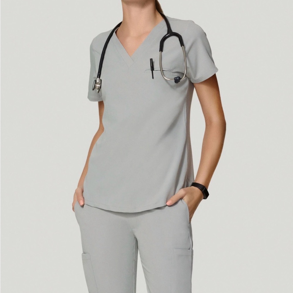 Mandala Scrubs Set Grey (Cloud)